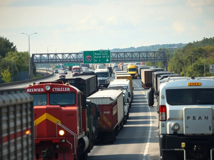 Interstate freight corridor traffic of the kind that runs through Chattanooga